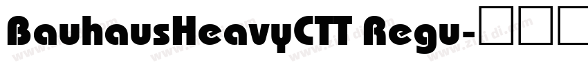 BauhausHeavyCTT Regu字体转换